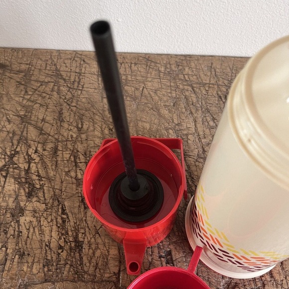 Vintage Aladdin Thermos PUMP-A-DRINK Hot or Cold Dispenser 1 QT Retro 70s - Picture 10 of 14